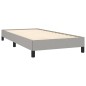 vidaXL Cama box spring con colchón tela gris claro 90x200 cm vidaXL Cama box spring con colchón tela gris claro 90x200 cm