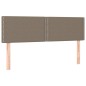 vidaXL Cama box spring con colchón tela gris taupe 140x190 cm vidaXL Cama box spring con colchón tela gris taupe 140x190 cm
