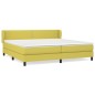 vidaXL Cama box spring con colchón tela verde 200x200 cm vidaXL Cama box spring con colchón tela verde 200x200 cm