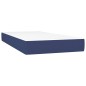 vidaXL Cama box spring con colchón tela azul 100x200 cm vidaXL Cama box spring con colchón tela azul 100x200 cm