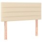 vidaXL Cama box spring con colchón tela color crema 90x190 cm vidaXL Cama box spring con colchón tela color crema 90x190 cm