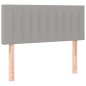 vidaXL Cama box spring con colchón tela gris claro 80x200 cm vidaXL Cama box spring con colchón tela gris claro 80x200 cm