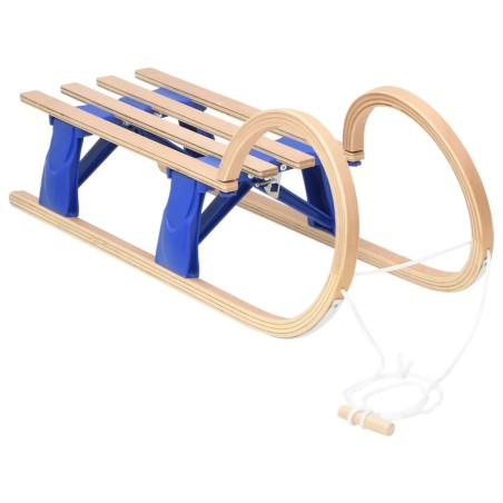 vidaXL Trineo plegable de madera contrachapada 110 cm