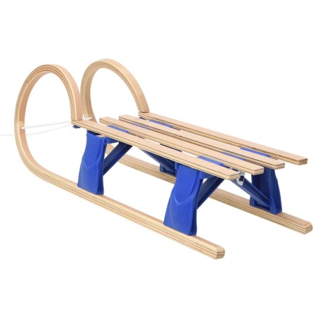 vidaXL Trineo plegable de madera contrachapada 110 cm
