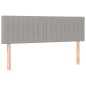 vidaXL Cama box spring con colchón tela gris claro 140x200 cm vidaXL Cama box spring con colchón tela gris claro 140x200 cm