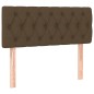 vidaXL Cama box spring con colchón tela marrón oscuro 100x200 cm vidaXL Cama box spring con colchón tela marrón oscuro 100x200 cm