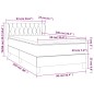 vidaXL Cama box spring con colchón tela color crema 90x200 cm vidaXL Cama box spring con colchón tela color crema 90x200 cm