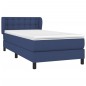 vidaXL Cama box spring con colchón tela azul 80x200 cm vidaXL Cama box spring con colchón tela azul 80x200 cm