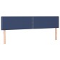 vidaXL Cama box spring con colchón tela azul 200x200 cm vidaXL Cama box spring con colchón tela azul 200x200 cm
