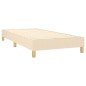 vidaXL Cama box spring con colchón tela color crema 80x200 cm vidaXL Cama box spring con colchón tela color crema 80x200 cm