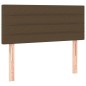vidaXL Cama box spring con colchón tela marrón oscuro 100x200 cm vidaXL Cama box spring con colchón tela marrón oscuro 100x200 cm