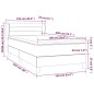 vidaXL Cama box spring con colchón tela marrón oscuro 100x200 cm vidaXL Cama box spring con colchón tela marrón oscuro 100x200 cm