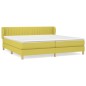 vidaXL Cama box spring con colchón tela verde 200x200 cm vidaXL Cama box spring con colchón tela verde 200x200 cm