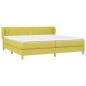 vidaXL Cama box spring con colchón tela verde 200x200 cm vidaXL Cama box spring con colchón tela verde 200x200 cm