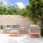 vidaXL Juego de muebles de jardín 6 pzas madera maciza abeto Douglas vidaXL Juego de muebles de jardín 6 pzas madera maciza abeto Douglas