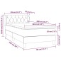 vidaXL Cama box spring con colchón tela azul 80x200 cm vidaXL Cama box spring con colchón tela azul 80x200 cm