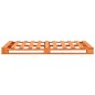 vidaXL Estructura cama de palets madera maciza pino marrón 140x200 cm vidaXL Estructura cama de palets madera maciza pino marrón 140x200 cm
