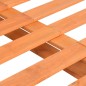 vidaXL Estructura cama de palets madera maciza pino marrón 140x200 cm vidaXL Estructura cama de palets madera maciza pino marrón 140x200 cm