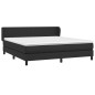 vidaXL Cama box spring con colchón cuero sintético negro 160x200 cm vidaXL Cama box spring con colchón cuero sintético negro 160x200 cm