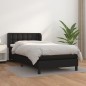 vidaXL Cama box spring con colchón cuero sintético negro 80x200 cm vidaXL Cama box spring con colchón cuero sintético negro 80x200 cm