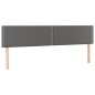 vidaXL Cama box spring con colchón cuero sintético gris 200x200 cm vidaXL Cama box spring con colchón cuero sintético gris 200x200 cm