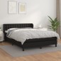 vidaXL Cama box spring con colchón cuero sintético negro 140x190 cm vidaXL Cama box spring con colchón cuero sintético negro 140x190 cm