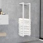 vidaXL Toallero de acero blanco 25x20x95 cm vidaXL Toallero de acero blanco 25x20x95 cm