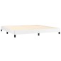 vidaXL Cama box spring con colchón cuero sintético blanco 200x200 cm vidaXL Cama box spring con colchón cuero sintético blanco 200x200 cm
