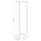 vidaXL Toallero de acero blanco 25x20x95 cm vidaXL Toallero de acero blanco 25x20x95 cm