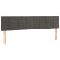 vidaXL Cama box spring con colchón terciopelo gris oscuro 200x200 cm vidaXL Cama box spring con colchón terciopelo gris oscuro 200x200 cm
