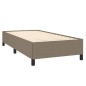 vidaXL Cama box spring con colchón tela gris taupe 80x200 cm vidaXL Cama box spring con colchón tela gris taupe 80x200 cm