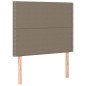 vidaXL Cama box spring con colchón tela gris taupe 80x200 cm vidaXL Cama box spring con colchón tela gris taupe 80x200 cm