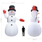 vidaXL Muñeco de nieve inflable de Navidad con LED IP44 600 cm XXL vidaXL Muñeco de nieve inflable de Navidad con LED IP44 600 cm XXL
