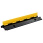 vidaXL Rampas protectoras de cables 2 uds 1 canal goma 100 cm vidaXL Rampas protectoras de cables 2 uds 1 canal goma 100 cm