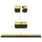 vidaXL Rampas protectoras de cables 2 uds 1 canal goma 100 cm vidaXL Rampas protectoras de cables 2 uds 1 canal goma 100 cm