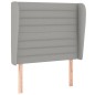 vidaXL Cama box spring con colchón tela gris claro 100x200 cm vidaXL Cama box spring con colchón tela gris claro 100x200 cm