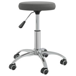 vidaXL Taburete de masaje terciopelo gris oscuro