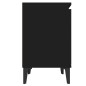 vidaXL Mesitas de noche con patas de metal 2 uds negro 40x30x50 cm vidaXL Mesitas de noche con patas de metal 2 uds negro 40x30x50 cm
