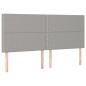 vidaXL Cama box spring con colchón tela gris claro 180x200 cm vidaXL Cama box spring con colchón tela gris claro 180x200 cm