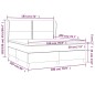 vidaXL Cama box spring con colchón tela gris claro 180x200 cm vidaXL Cama box spring con colchón tela gris claro 180x200 cm