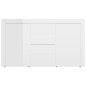 vidaXL Aparador de madera de ingeniería gris brillante 120x36x69 cm vidaXL Aparador de madera de ingeniería gris brillante 120x36x69 cm