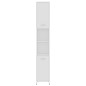 vidaXL Armario de baño madera contrachapada blanco 30x30x183,5 cm vidaXL Armario de baño madera contrachapada blanco 30x30x183,5 cm