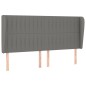 vidaXL Cama box spring con colchón tela gris oscuro 200x200 cm