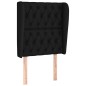 vidaXL Cama box spring con colchón tela negro 80x200 cm vidaXL Cama box spring con colchón tela negro 80x200 cm
