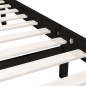vidaXL Estructura de cama de madera maciza de pino negro 200x200 cm vidaXL Estructura de cama de madera maciza de pino negro 200x200 cm