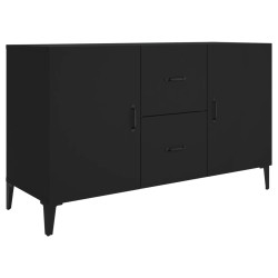 vidaXL Aparador de madera de ingeniería negro 100x36x60 cm