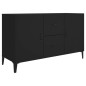 vidaXL Aparador de madera de ingeniería negro 100x36x60 cm vidaXL Aparador de madera de ingeniería negro 100x36x60 cm