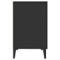 vidaXL Aparador de madera de ingeniería negro 100x36x60 cm vidaXL Aparador de madera de ingeniería negro 100x36x60 cm