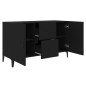 vidaXL Aparador de madera de ingeniería negro 100x36x60 cm vidaXL Aparador de madera de ingeniería negro 100x36x60 cm
