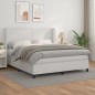 vidaXL Cama box spring con colchón cuero sintético blanco 180x200 cm vidaXL Cama box spring con colchón cuero sintético blanco 180x200 cm